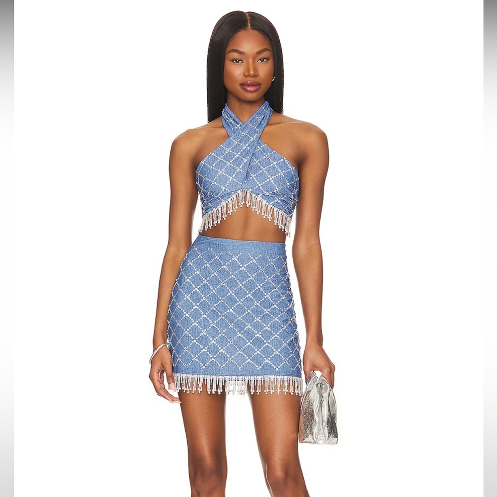 X Revolve Cassie set in Denim